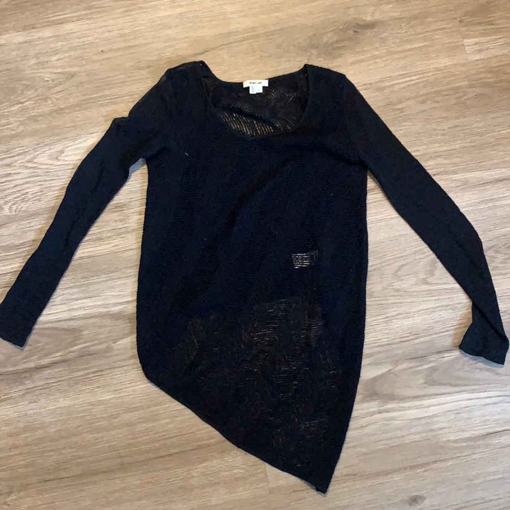 Helmet Lang asymmetric knit sweater